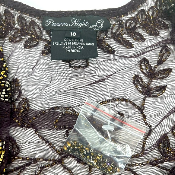 Pissaro nights - women’s beaded cover up- size 18 - Picture 5 of 5